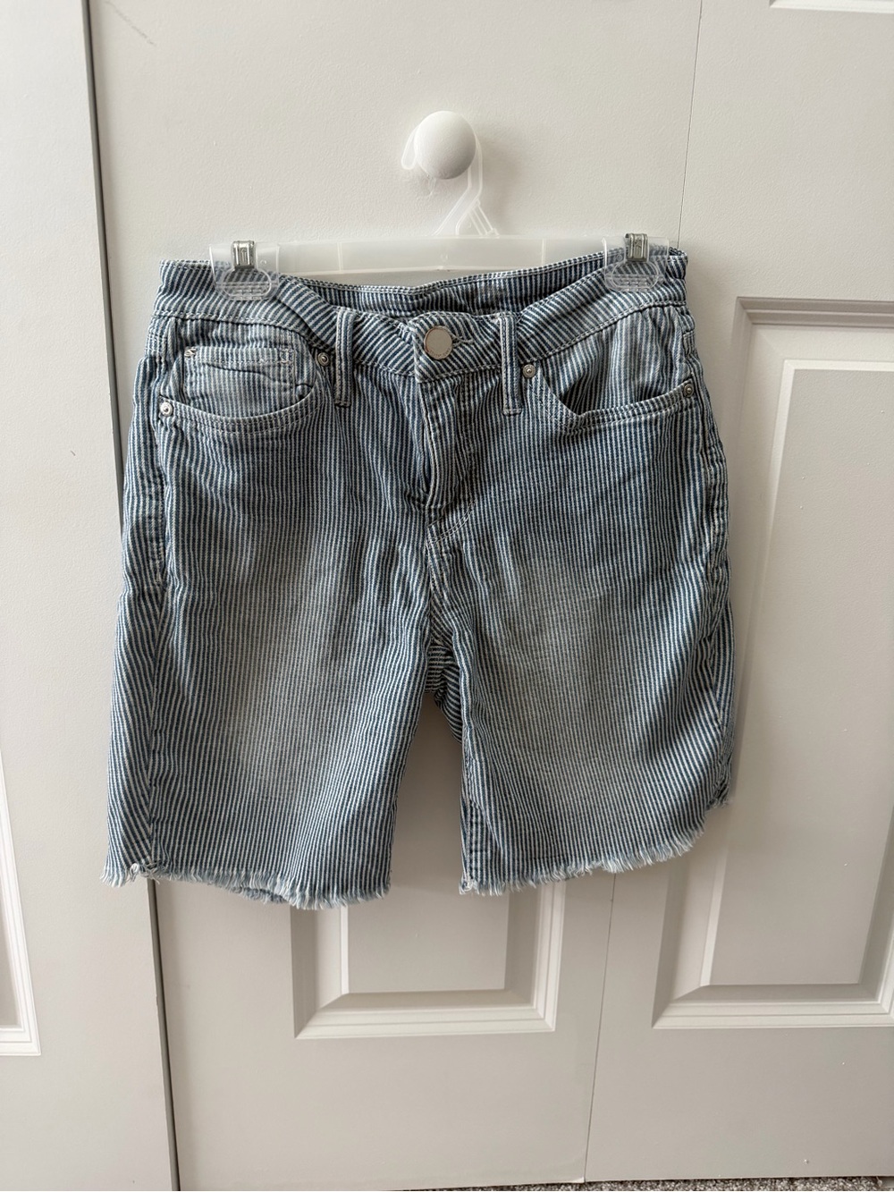 Seven7 Sunset Bermuda Coastal Striped Shorts